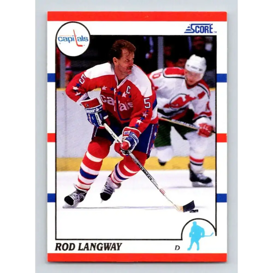 1990-91 Score #20 Rod Langway NM-MT Washington Capitals Hockey Card