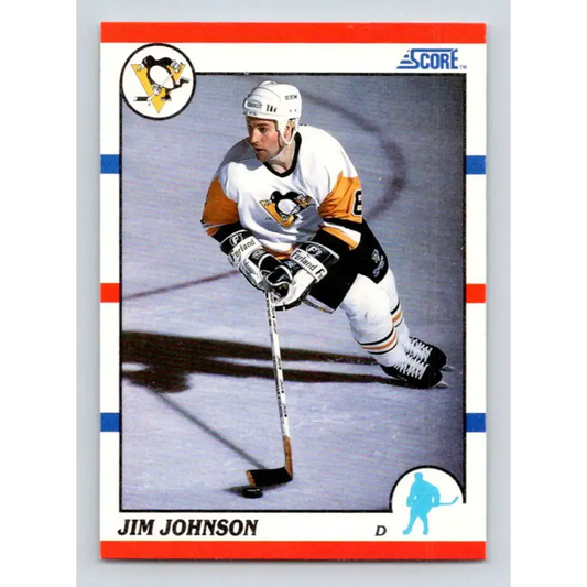 1990-91 Score #202 Jim Johnson NM-MT Pittsburgh Penguins Hockey Card