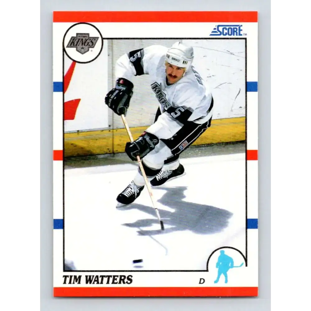 1990-91 Score #204 Tim Watters NM-MT Los Angeles Kings Hockey Card - Hockey Card Single