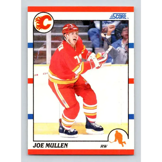1990-91 Score #208 Joe Mullen NM-MT Calgary Flames Hockey Card - Hockey Card Single