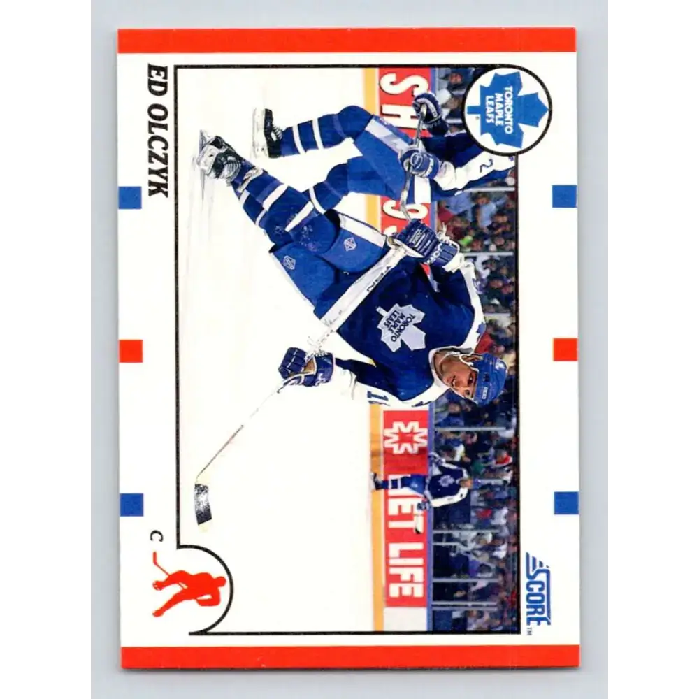 1990-91 Score #210 Ed Olczyk NM-MT Toronto Maple Leafs Hockey Card - Hockey Card Single