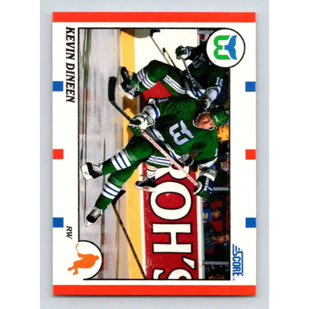 1990-91 Score #212 Kevin Dineen NM-MT Hartford Whalers Hockey Card - Hockey Card Single