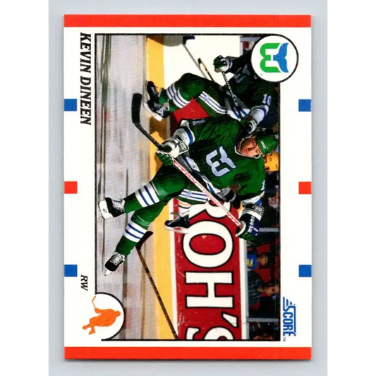 1990-91 Score #212 Kevin Dineen NM-MT Hartford Whalers Hockey Card - Hockey Card Single