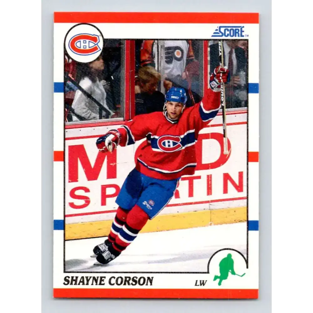 1990-91 Score #213 Shayne Corson NM-MT Montreal Canadiens Hockey Card - Hockey Card Single