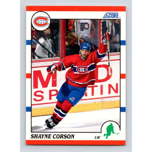 1990-91 Score #213 Shayne Corson NM-MT Montreal Canadiens Hockey Card - Hockey Card Single