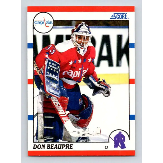 1990-91 Score #215 Don Beaupre NM-MT Washington Capitals Hockey Card