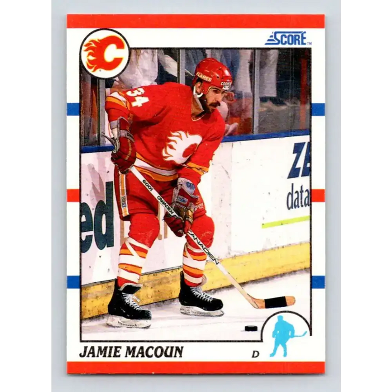 1990-91 Score #216 Jamie Macoun NM-MT Calgary Flames Hockey Card - Hockey Card Single