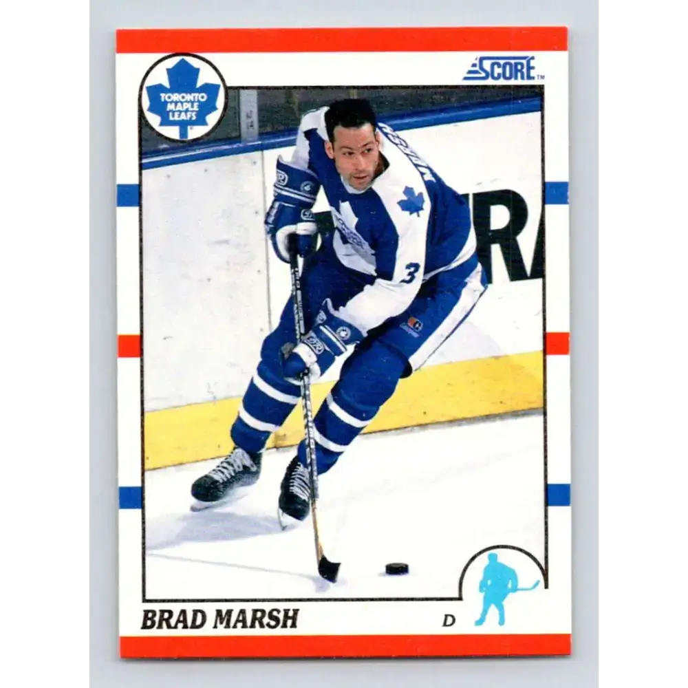 1990-91 Score #219 Brad Marsh NM-MT Toronto Maple Leafs Hockey Card - Hockey Card Single
