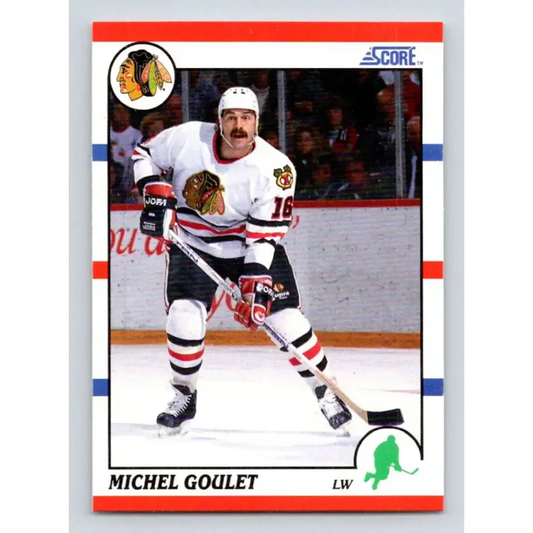 1990-91 Score #221 Michel Goulet NM-MT Chicago Blackhawks Hockey Card