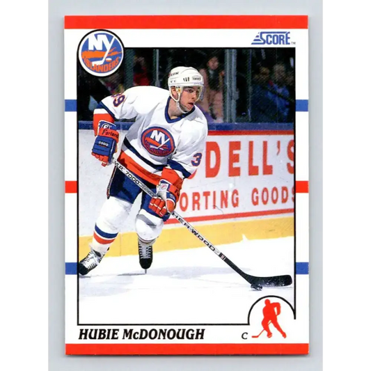 1990-91 Score #222 Hubie McDonough NM-MT RC Rookie New York Islanders Hockey Card