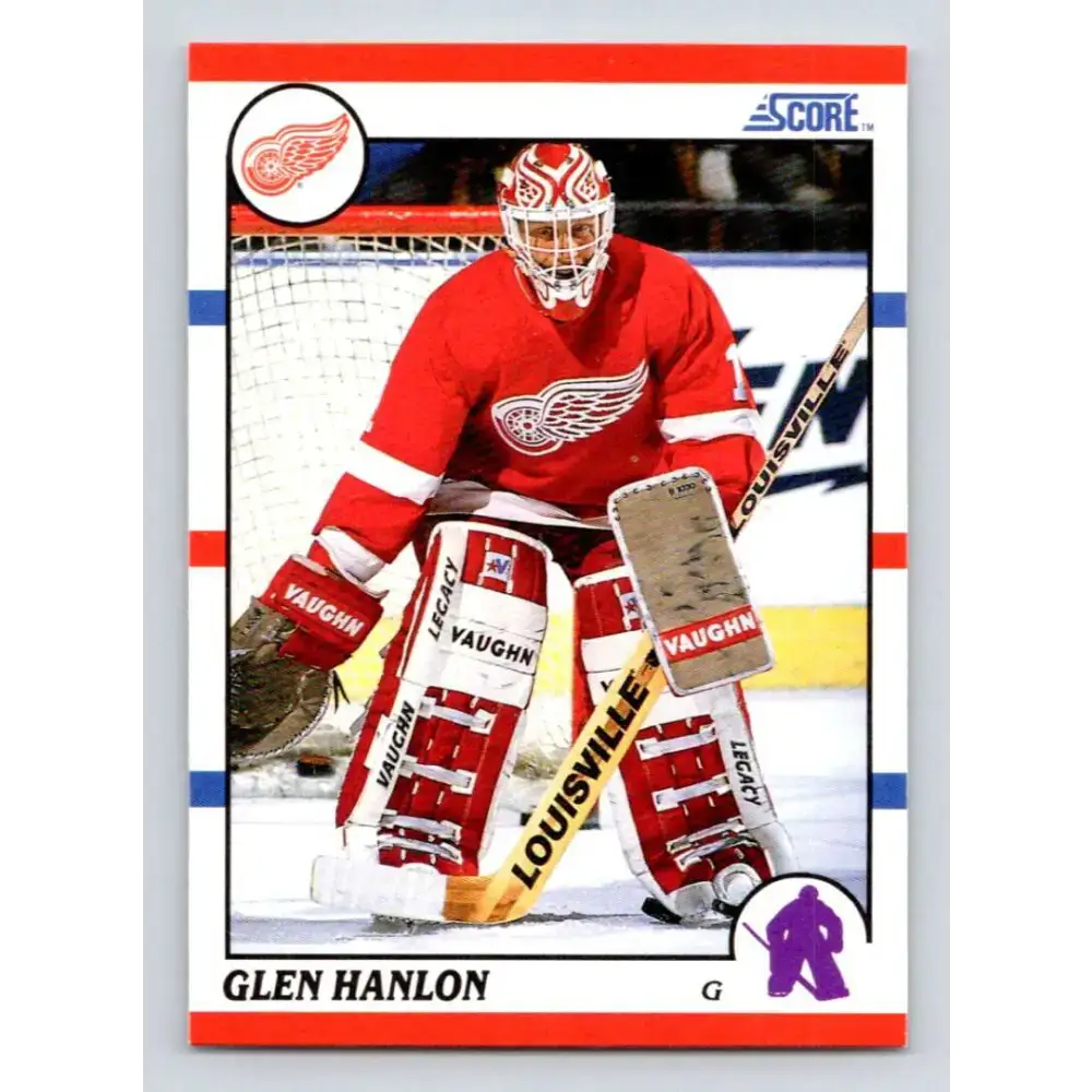 1990-91 Score #228 Glen Hanlon NM-MT Detroit Red Wings Hockey Card - Hockey Card Single