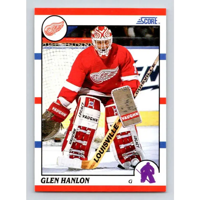 1990-91 Score #228 Glen Hanlon NM-MT Detroit Red Wings Hockey Card - Hockey Card Single