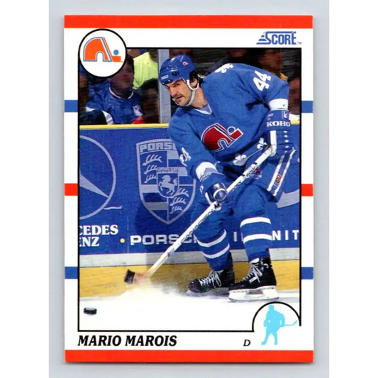1990-91 Score #229 Mario Marois NM-MT Quebec Nordiques Hockey Card - Hockey Card Single