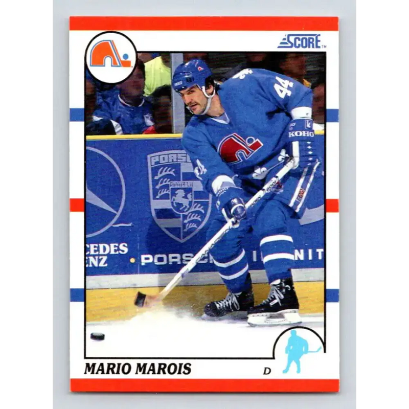 1990-91 Score #229 Mario Marois NM-MT Quebec Nordiques Hockey Card - Hockey Card Single