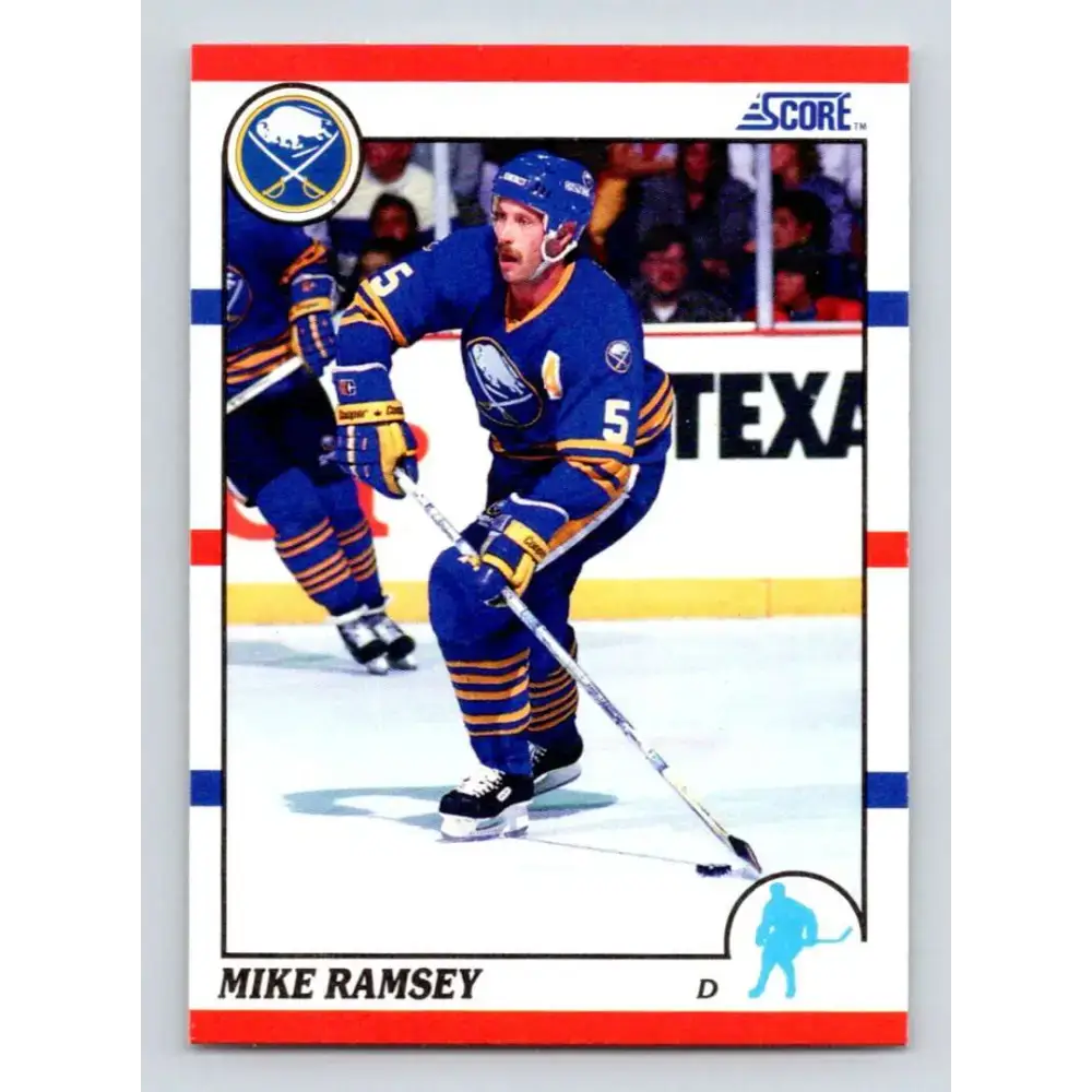 1990-91 Score #23 Mike Ramsey NM-MT Buffalo Sabres Hockey Card - Hockey Card Single