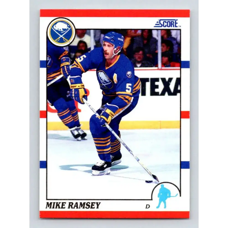 1990-91 Score #23 Mike Ramsey NM-MT Buffalo Sabres Hockey Card - Hockey Card Single
