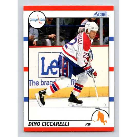 1990-91 Score #230 Dino Ciccarelli NM-MT Washington Capitals Hockey Card