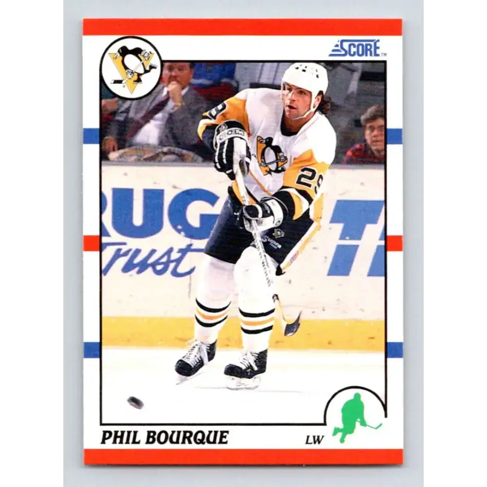 1990-91 Score #234 Phil Bourque NM-MT Pittsburgh Penguins Hockey Card