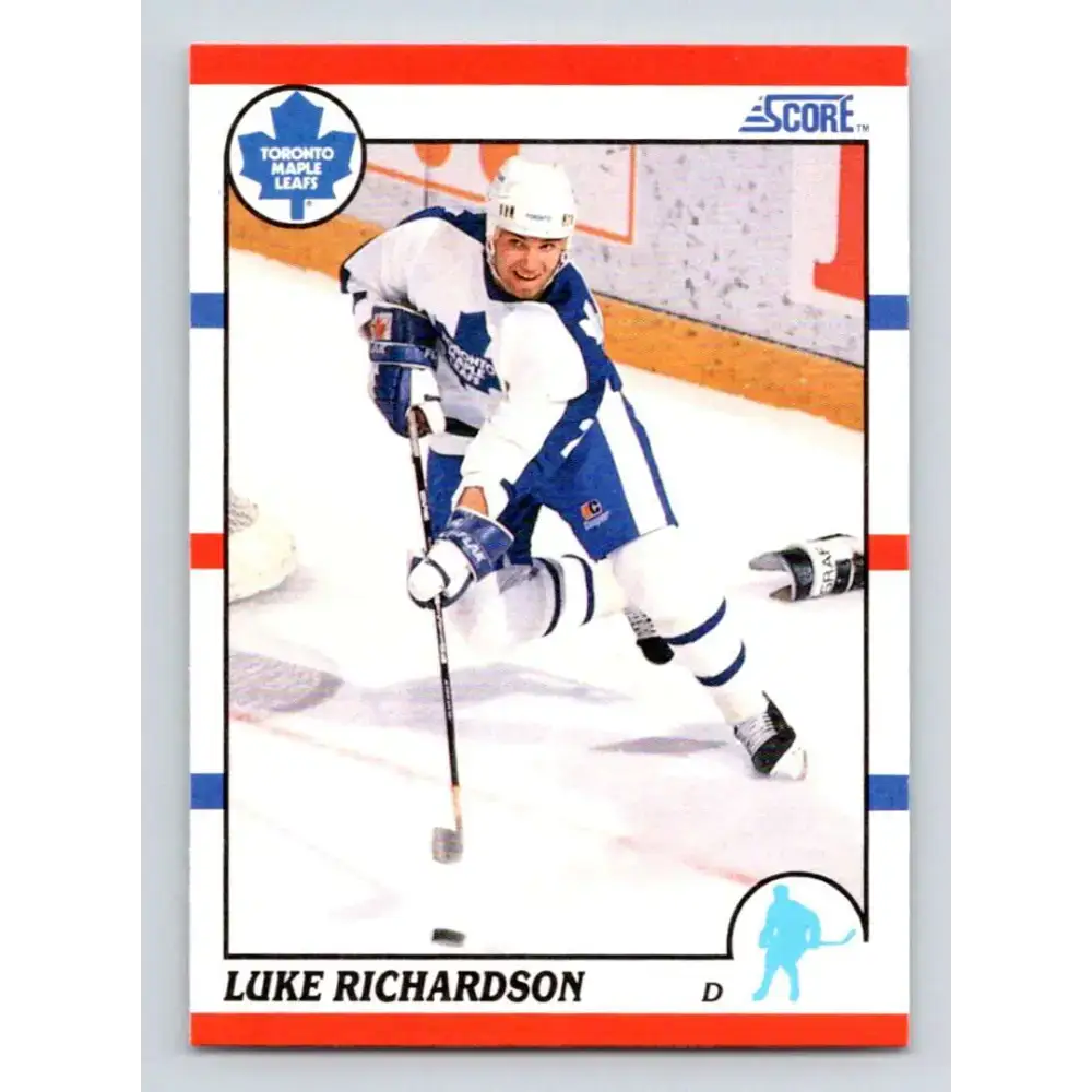 1990-91 Score #236 Luke Richardson NM-MT Toronto Maple Leafs Hockey Card - Hockey Card Single