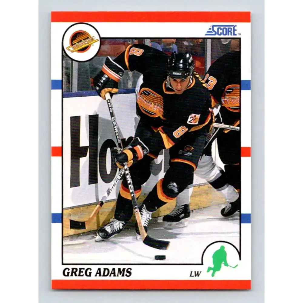 1990-91 Score #240 Greg Adams NM-MT Vancouver Canucks Hockey Card