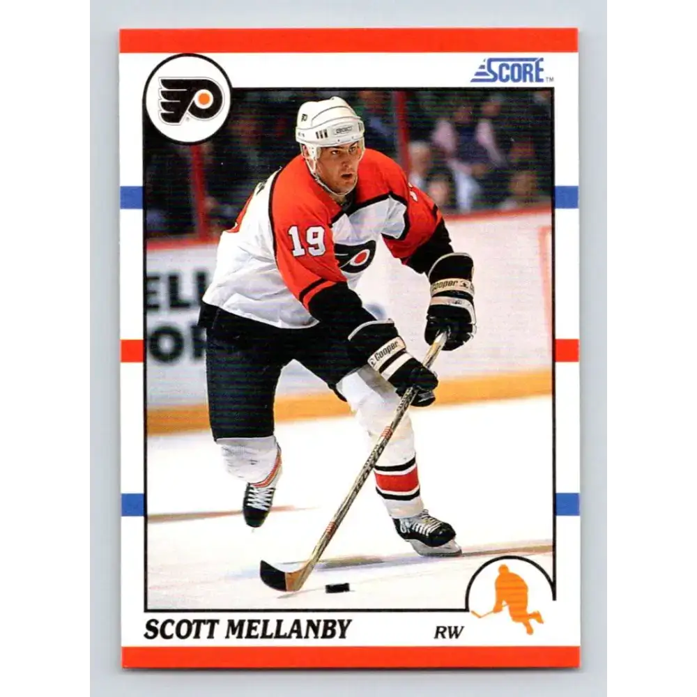 1990-91 Score #242 Scott Mellanby NM-MT Philadelphia Flyers Hockey Card - Hockey Card Single