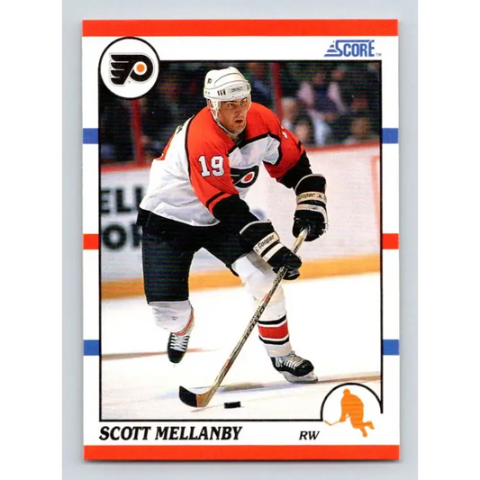 1990-91 Score #242 Scott Mellanby NM-MT Philadelphia Flyers Hockey Card - Hockey Card Single