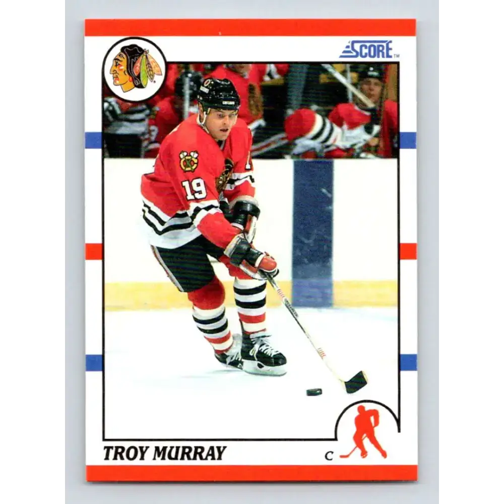 1990-91 Score #243 Troy Murray NM-MT Chicago Blackhawks Hockey Card - Hockey Card Single