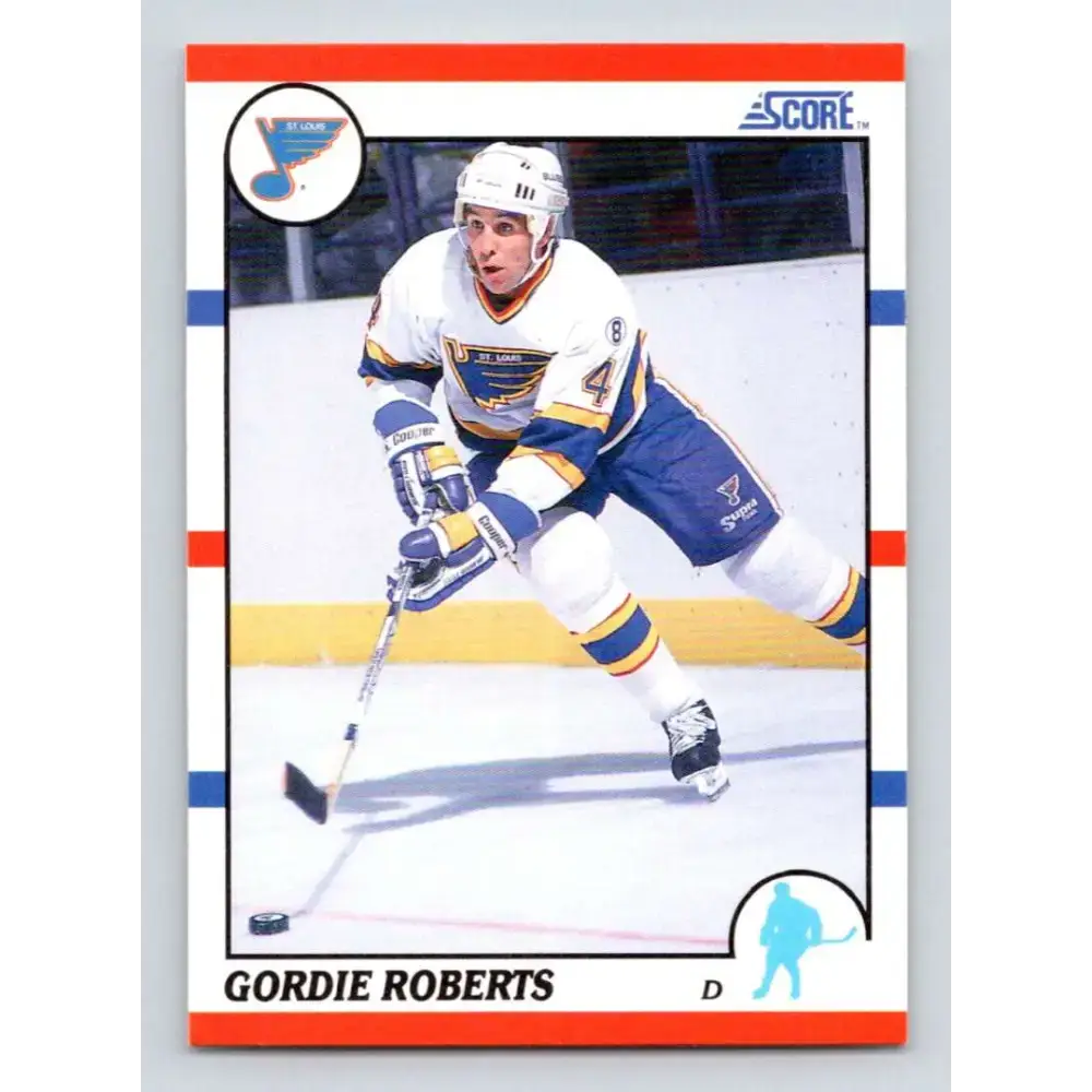 1990-91 Score #245 Gordie Roberts NM-MT St. Louis Blues Hockey Card - Hockey Card Single