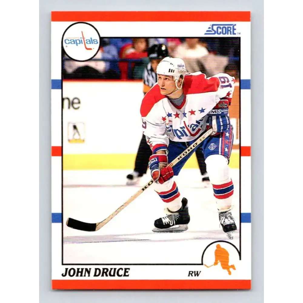 1990-91 Score #246 John Druce NM-MT RC Rookie Washington Capitals Hockey Card - Hockey Card Single