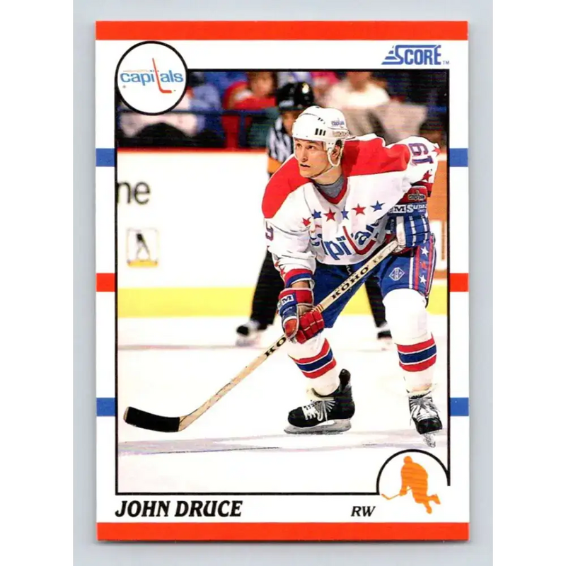 1990-91 Score #246 John Druce NM-MT RC Rookie Washington Capitals Hockey Card - Hockey Card Single