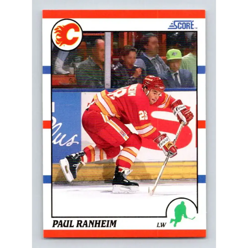1990-91 Score #248 Paul Ranheim NM-MT RC Rookie Calgary Flames Hockey Card - Hockey Card Single