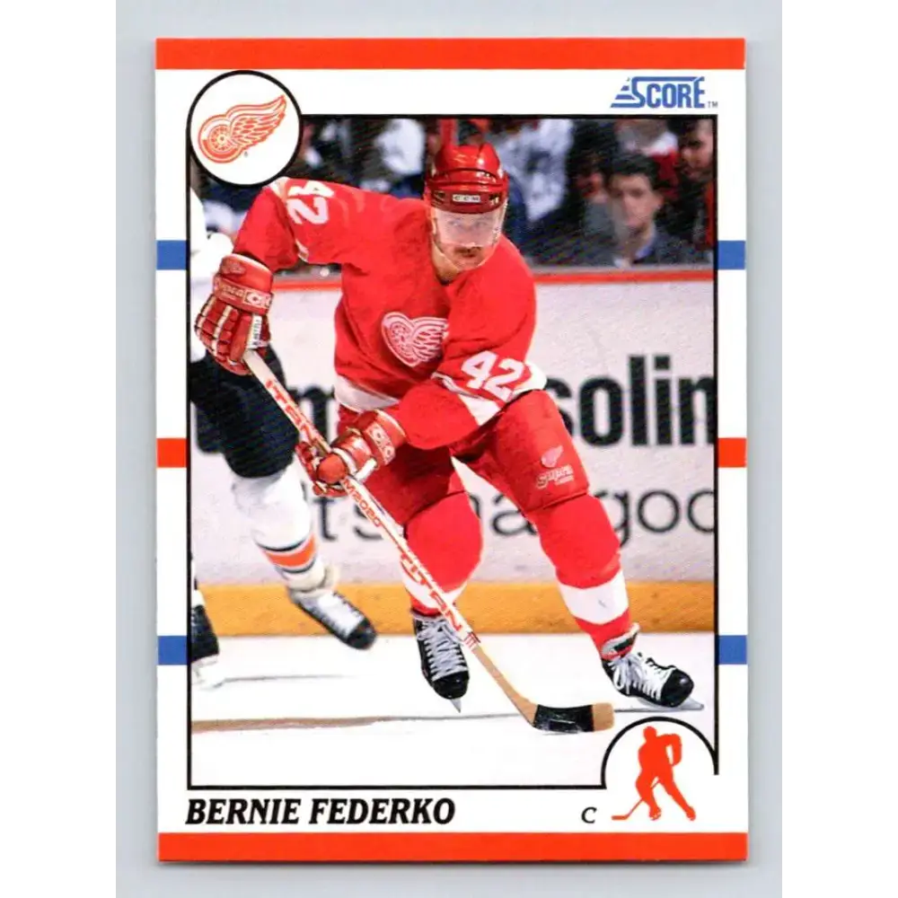 1990-91 Score #252 Bernie Federko NM-MT Detroit Red Wings Hockey Card - Hockey Card Single
