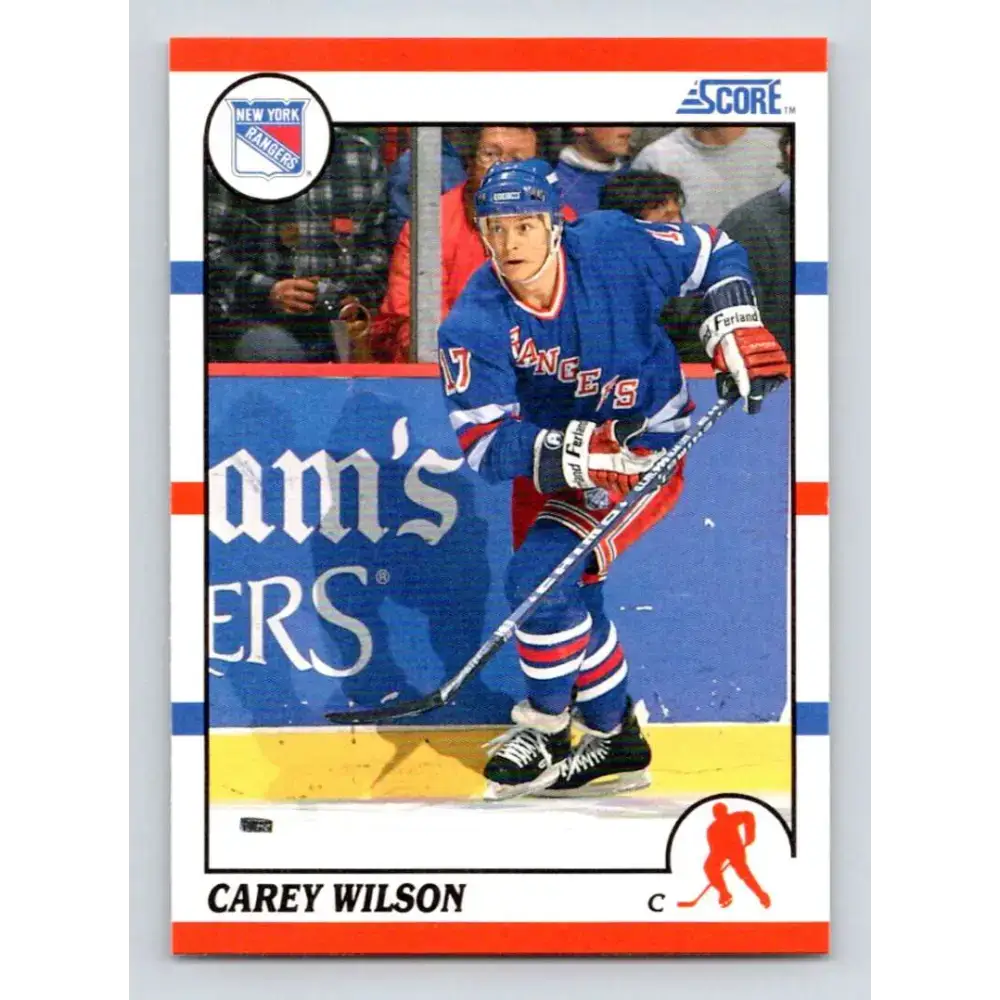 1990-91 Score #254 Carey Wilson NM-MT New York Rangers Hockey Card