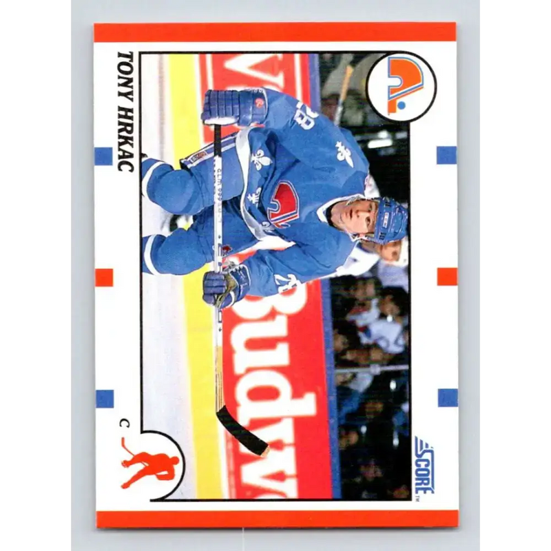 1990-91 Score #256 Tony Hrkac NM-MT Quebec Nordiques Hockey Card - Hockey Card Single