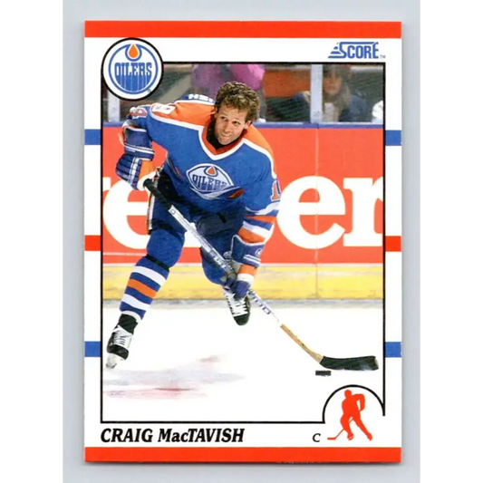 1990-91 Score #258 Craig MacTavish NM-MT Edmonton Oilers Hockey Card - Hockey Card Single