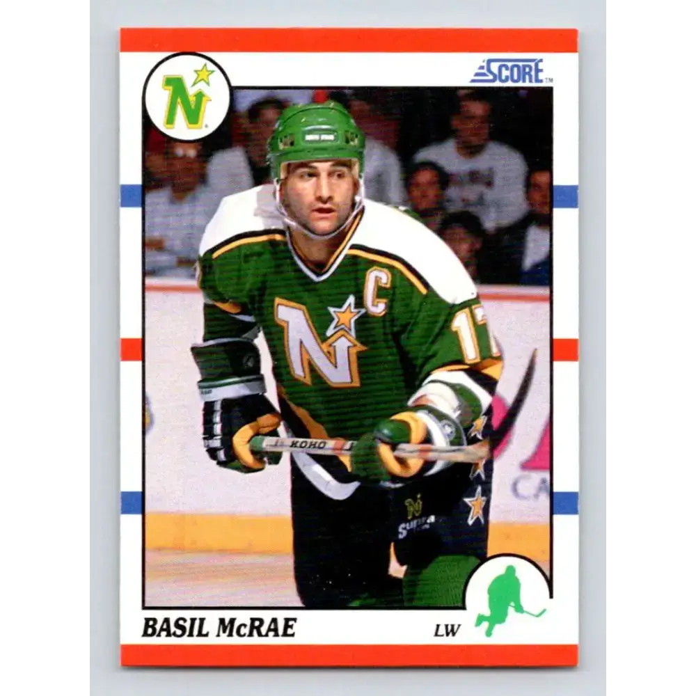 1990-91 Score #261 Basil McRae NM-MT Minnesota North Stars Hockey Card - Hockey Card Single