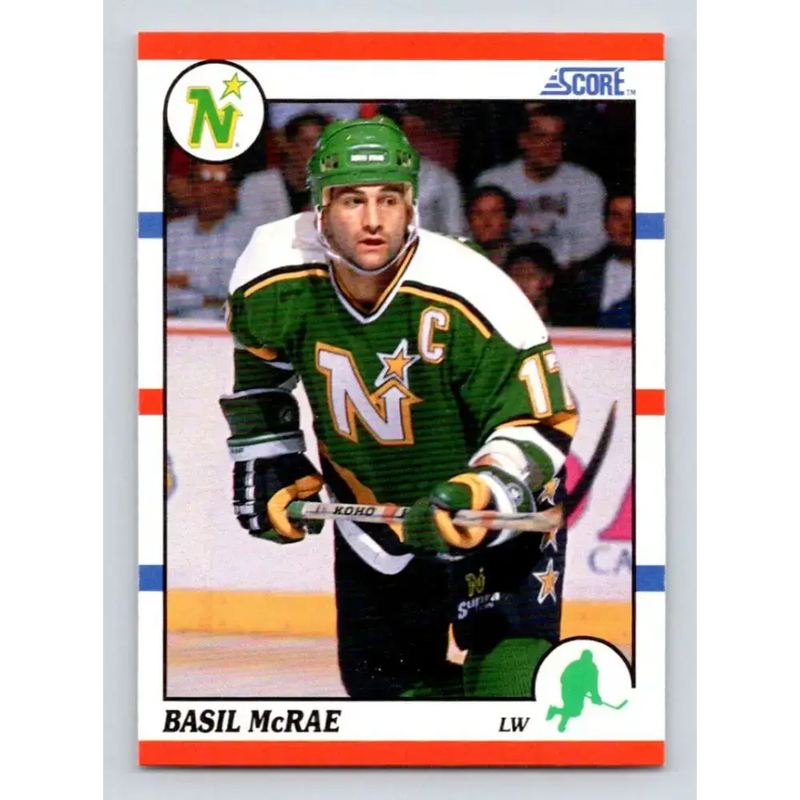 1990-91 Score #261 Basil McRae NM-MT Minnesota North Stars Hockey Card - Hockey Card Single