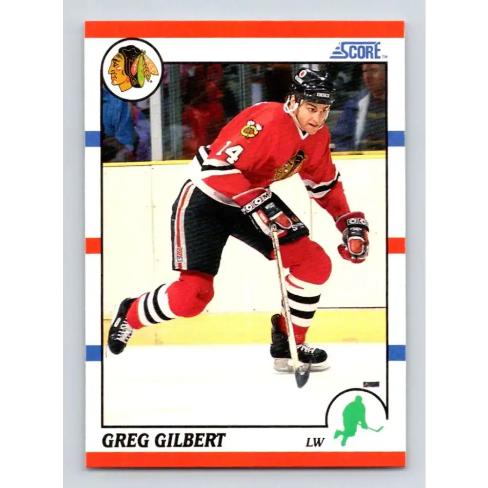 1990-91 Score #264 Greg Gilbert NM-MT Chicago Blackhawks Hockey Card - Hockey Card Single