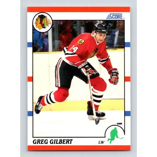 1990-91 Score #264 Greg Gilbert NM-MT Chicago Blackhawks Hockey Card