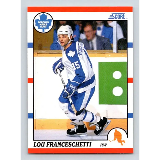 1990-91 Score #266 Lou Franceschetti NM-MT RC Rookie Toronto Maple Leafs Hockey Card - Hockey Card Single
