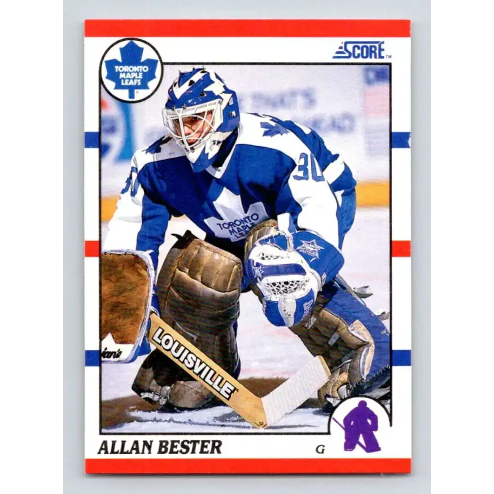 1990-91 Score #27 Allan Bester NM-MT Toronto Maple Leafs Hockey Card - Hockey Card Single