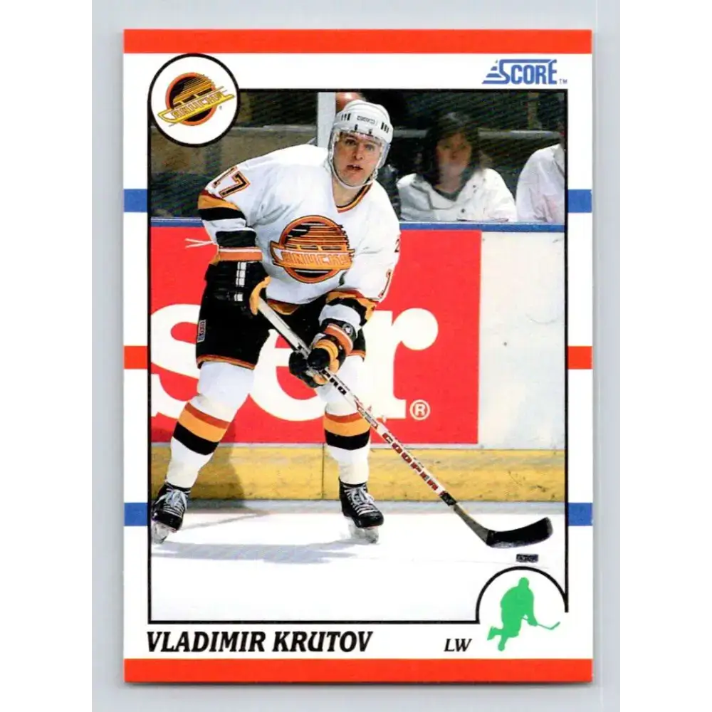 1990-91 Score #273 Vladimir Krutov NM-MT RC Rookie Vancouver Canucks Hockey Card - Hockey Card Single