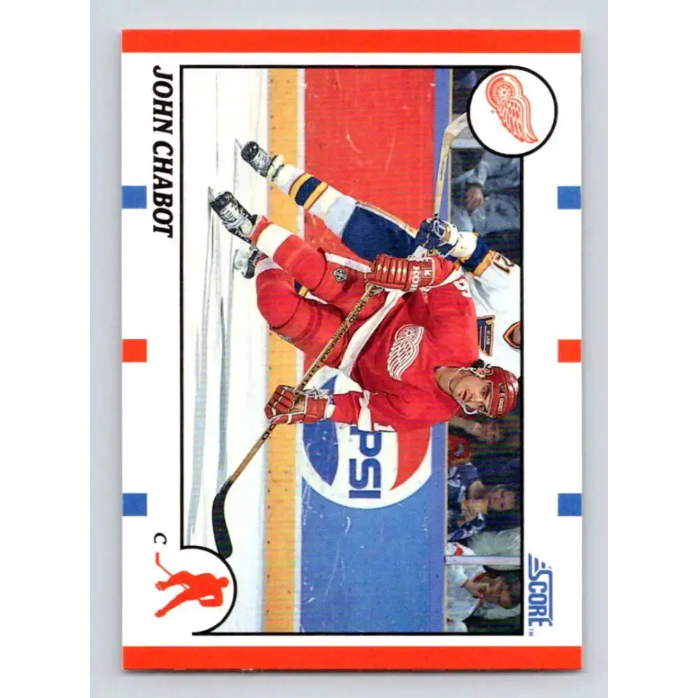 1990-91 Score #277 John Chabot NM-MT Detroit Red Wings Hockey Card - Hockey Card Single
