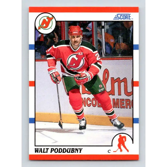 1990-91 Score #278 Walt Poddubny NM-MT New Jersey Devils Hockey Card