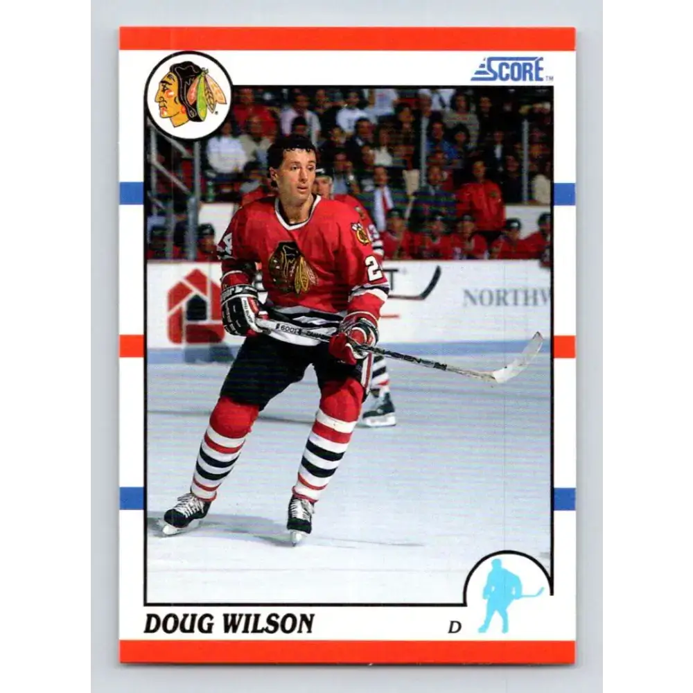 1990-91 Score #280 Doug Wilson NM-MT Chicago Blackhawks Hockey Card - Hockey Card Single