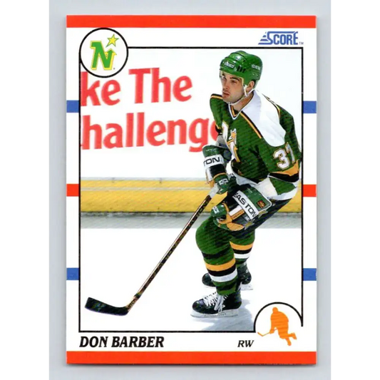 1990-91 Score #284 Don Barber NM-MT RC Rookie Minnesota North Stars Hockey Card - Hockey Card Single