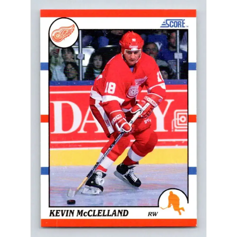 1990-91 Score #287 Kevin McClelland NM-MT Detroit Red Wings Hockey Card - Hockey Card Single