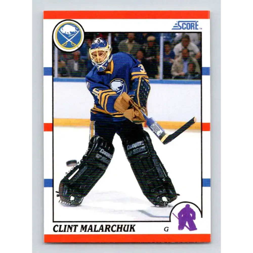 1990-91 Score #289 Clint Malarchuk NM-MT Buffalo Sabres Hockey Card - Hockey Card Single