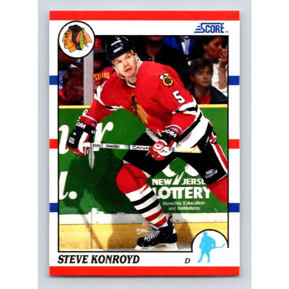 1990-91 Score #29 Steve Konroyd NM-MT Chicago Blackhawks Hockey Card - Hockey Card Single