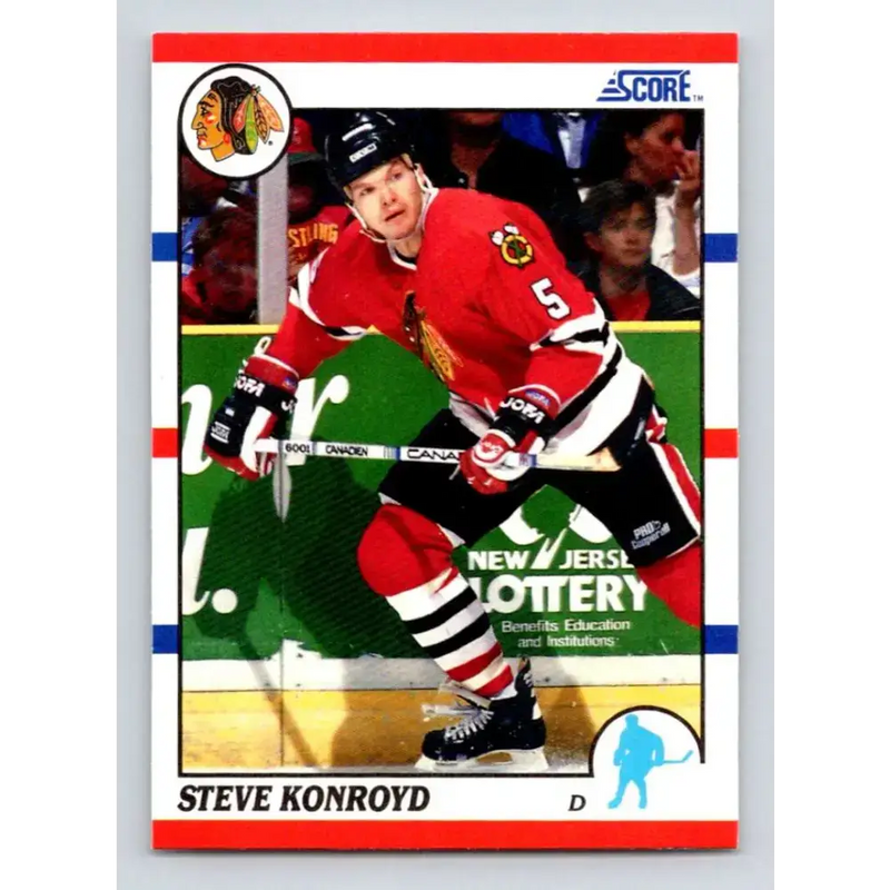 1990-91 Score #29 Steve Konroyd NM-MT Chicago Blackhawks Hockey Card - Hockey Card Single